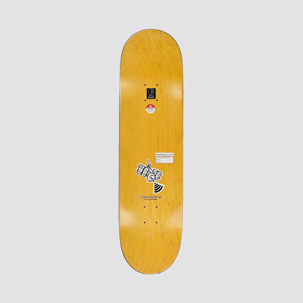 Polar Aaron Herrington Planet Herrington Skateboard Deck Various Stains - 8.625" - Image 2