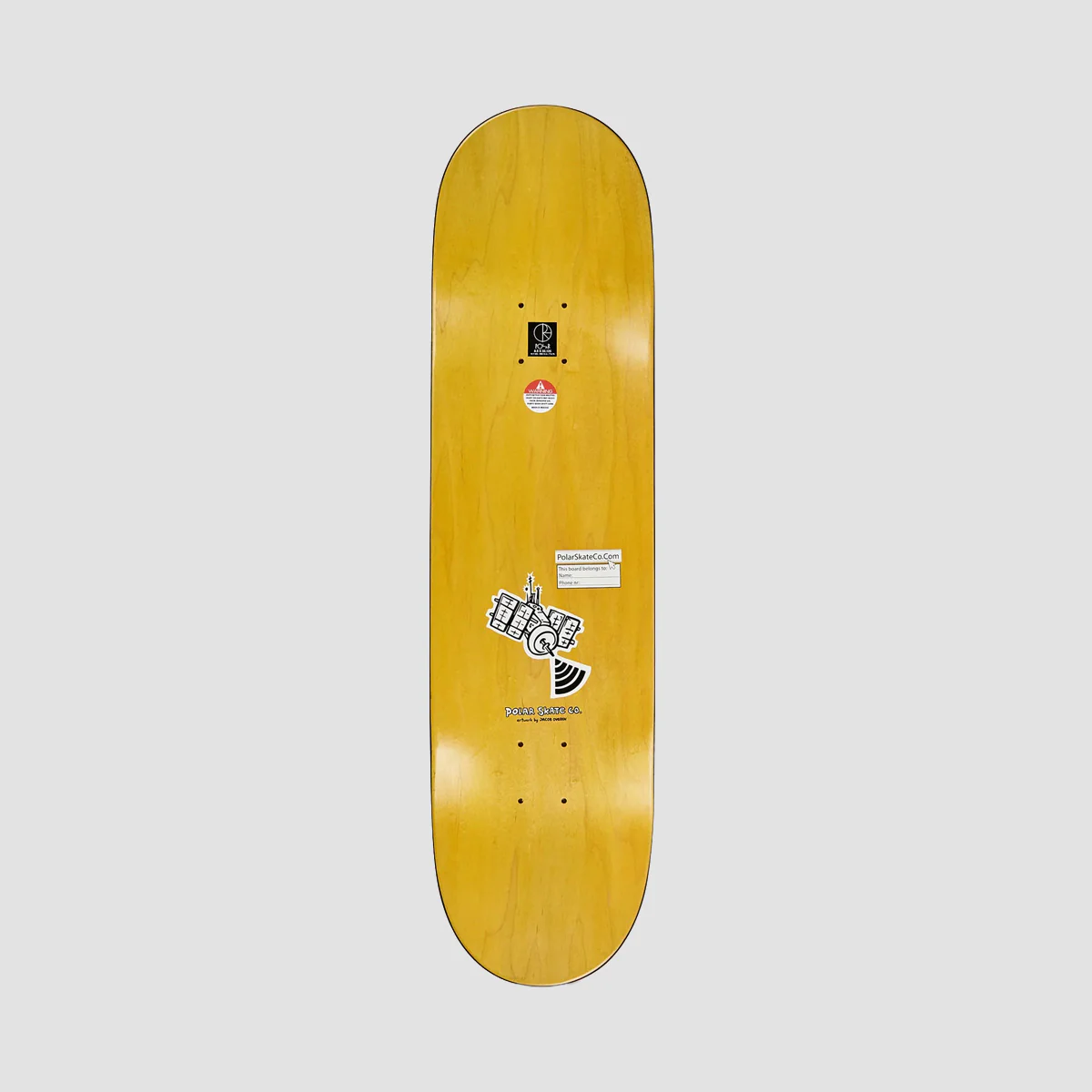 Polar Aaron Herrington Planet Herrington WW Skateboard Deck Various Stains - 8.25" - Image 2