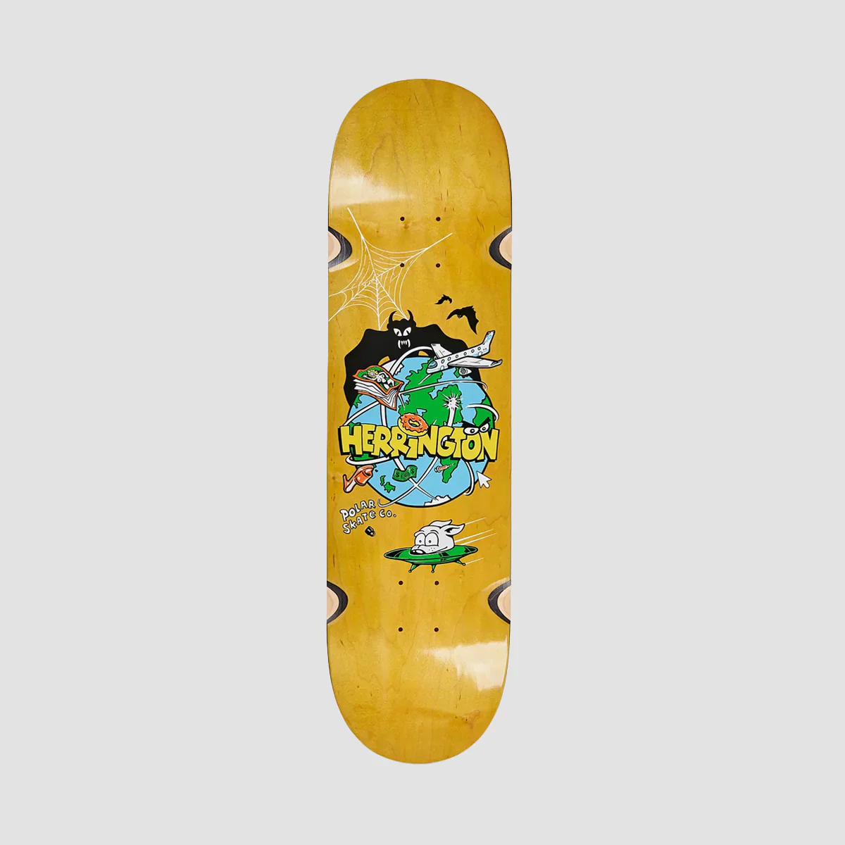 Polar Aaron Herrington Planet Herrington WW Skateboard Deck Various Stains - 8.5"