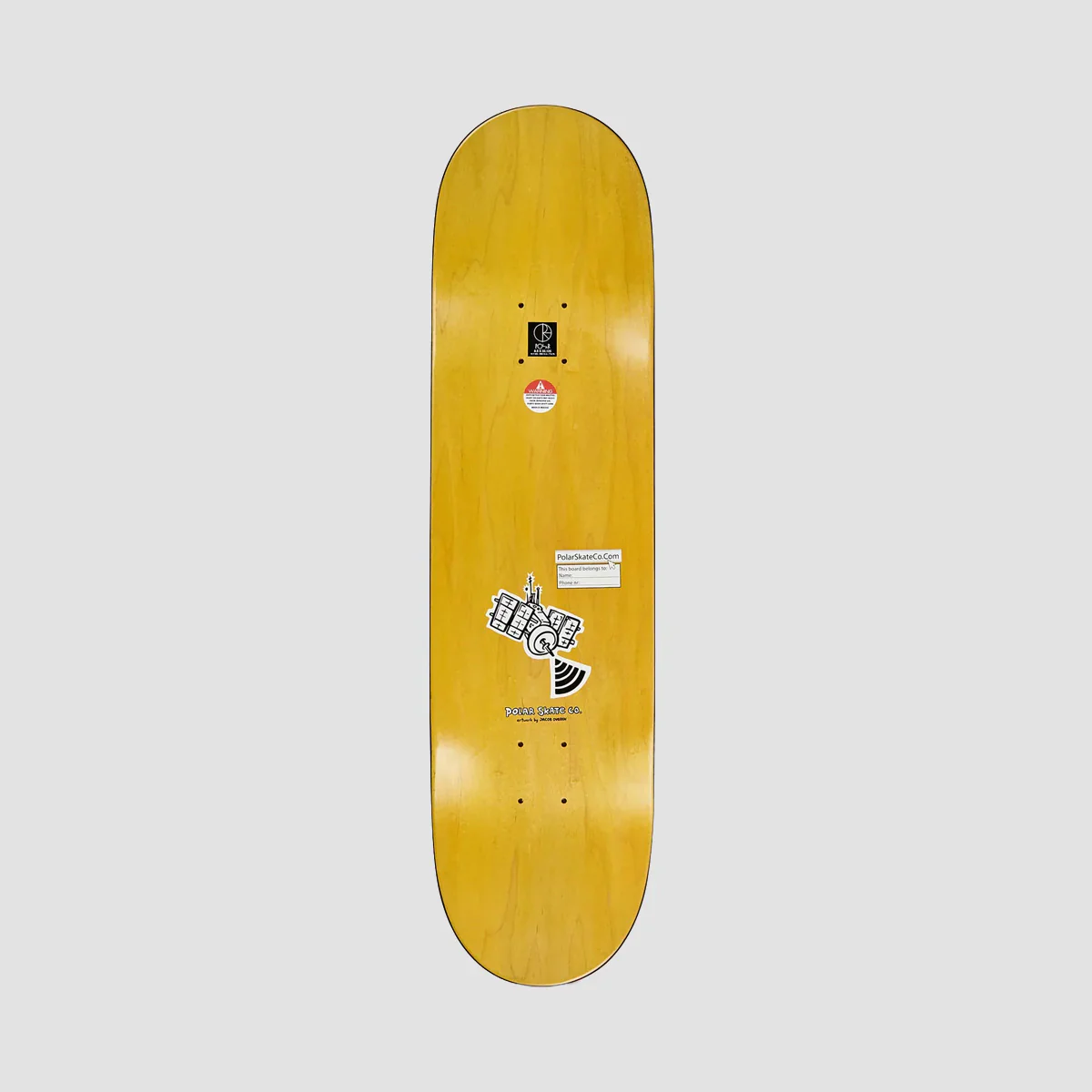 Polar Aaron Herrington Planet Herrington WW Skateboard Deck Various Stains - 8.5" - Image 2