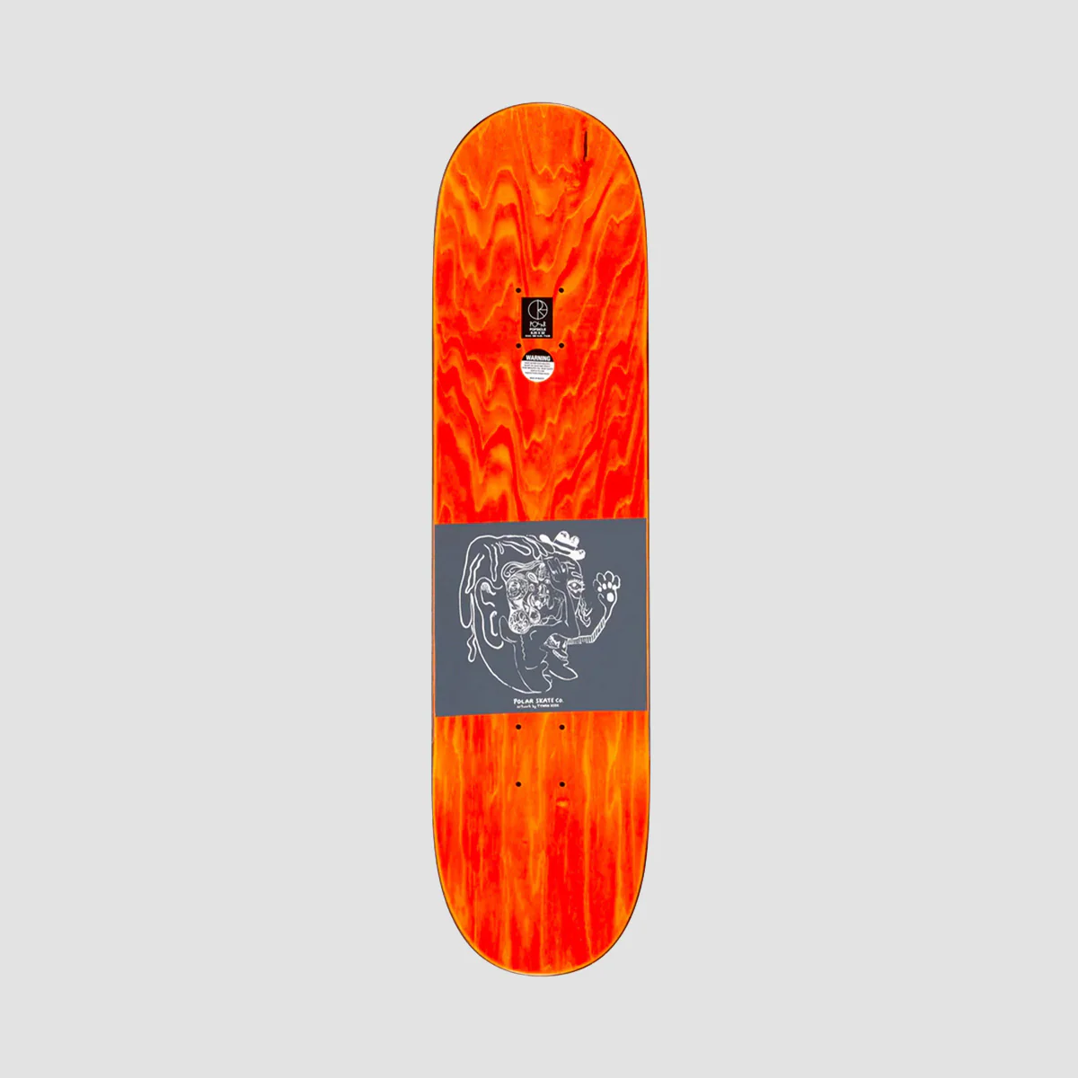 Polar Dane Brady Time Travelers Skateboard Deck Brown - 8.25" - Image 2