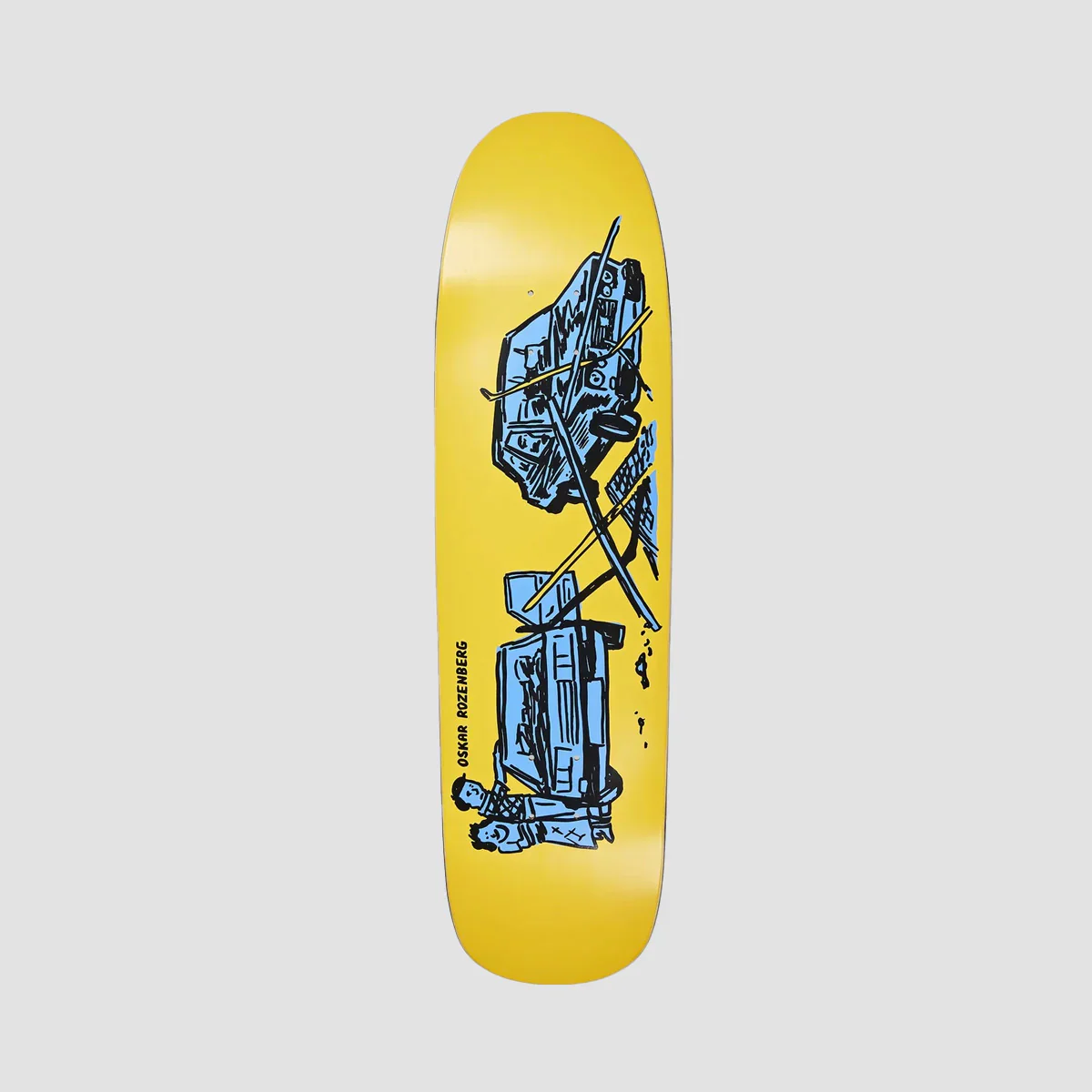 Polar Oskar Rozenberg Drivers License P9 Skateboard Deck Yellow - 8.625"