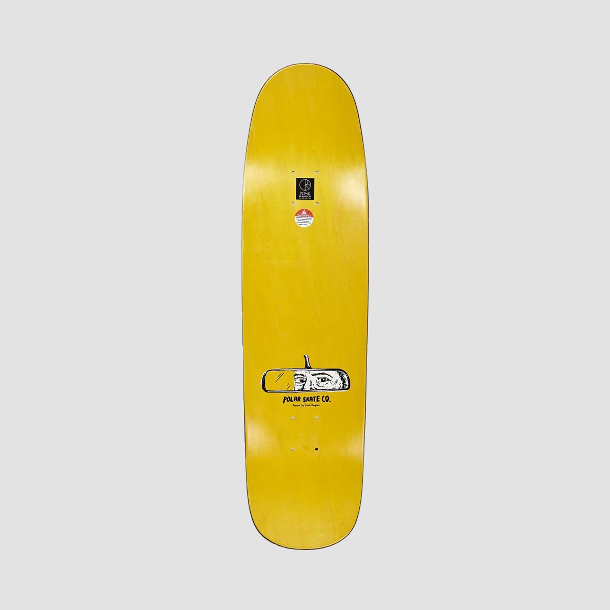 Polar Oskar Rozenberg Drivers License P9 Skateboard Deck Yellow - 8.625" - Image 2