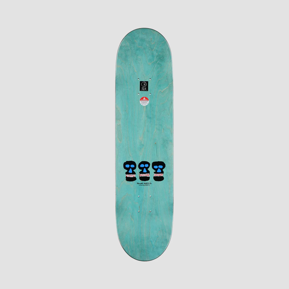 Polar Oskar Rozenberg World Domination Skateboard Deck Yellow - 8.125" - Image 2