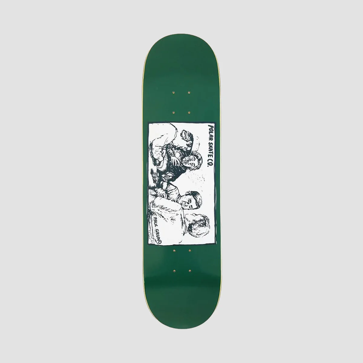 Polar Paul Grund Cold Streak Skateboard Deck Dark Green - 8"