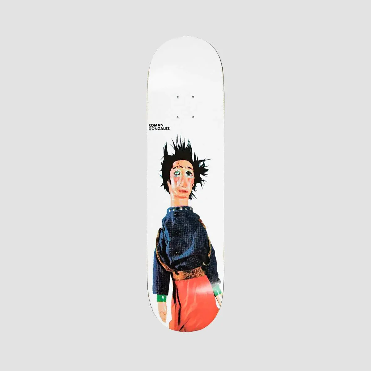 Polar Roman Gonzalez Lorca Skateboard Deck White - 8.375"