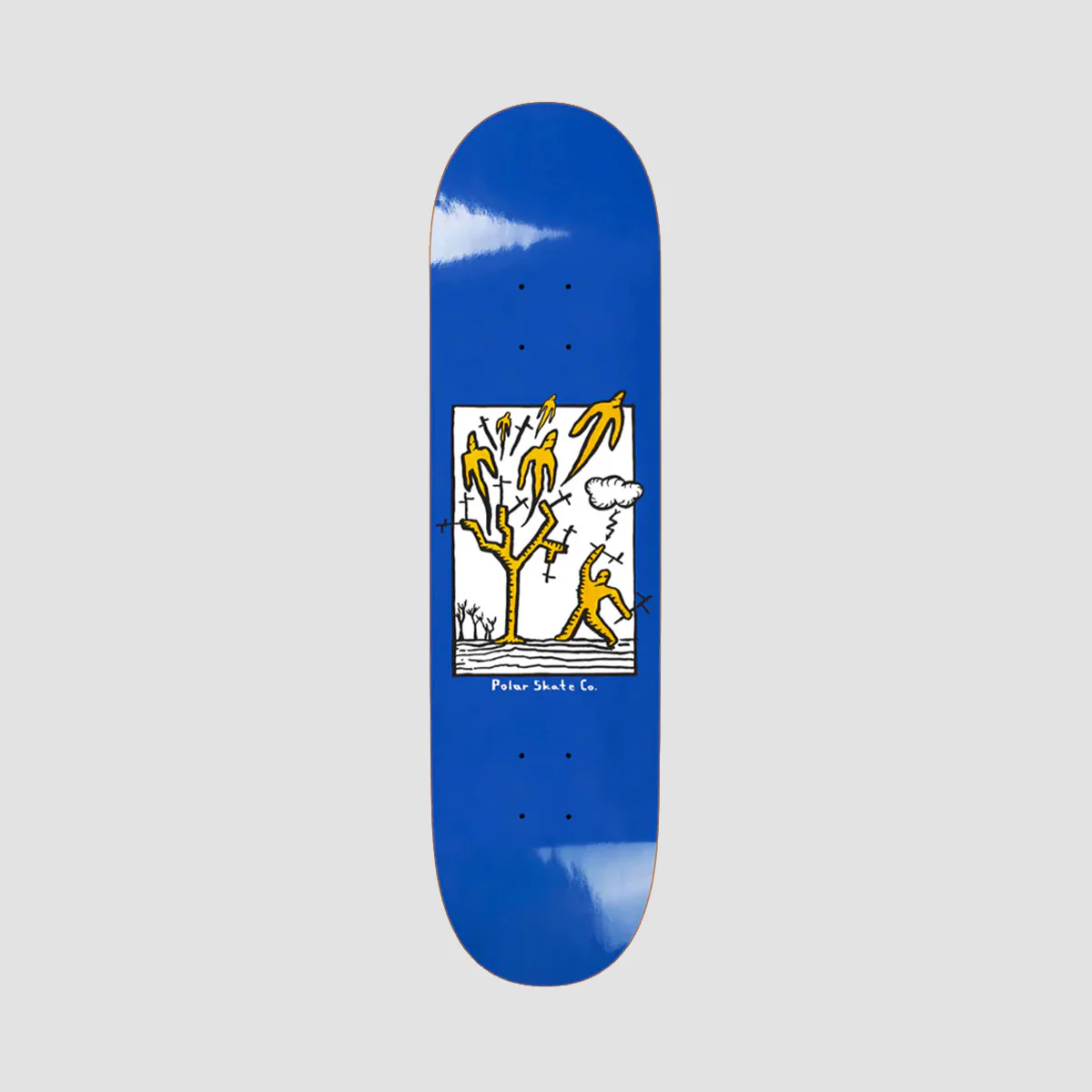 Polar Team Heaven Skateboard Deck Blue - 8.125"