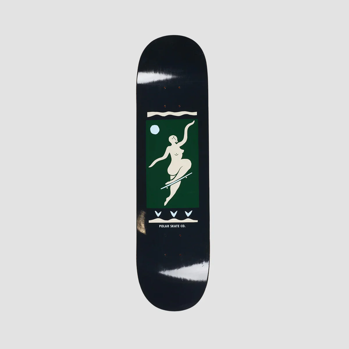 Polar Team No Comply Skateboard Deck Charcoal - 8.5"