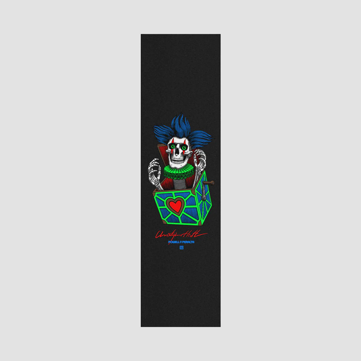 Powell Peralta Chris Hiett Skull Grip Tape Black - 9"