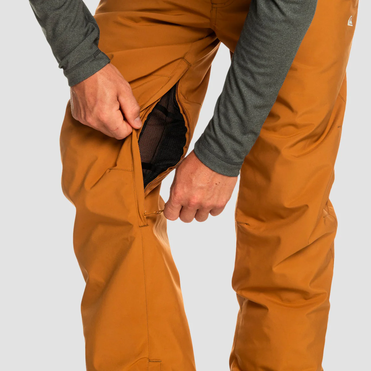 Quiksilver Estate 10K Snow Pants Bone Brown - Image 4