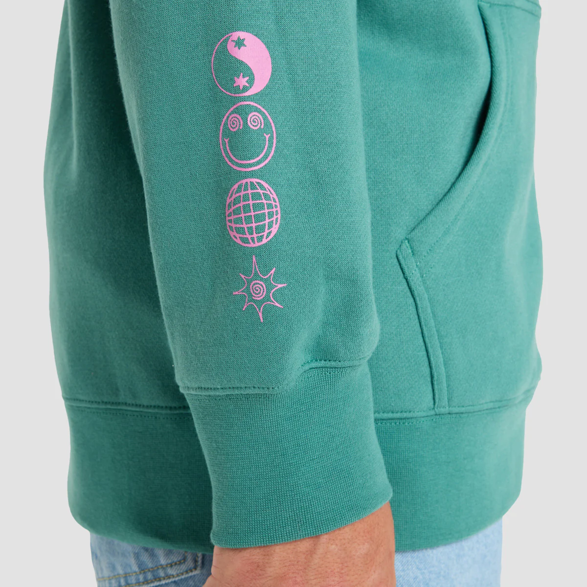 Quiksilver Graphic Zip Hoodie Deep Sea - Image 3