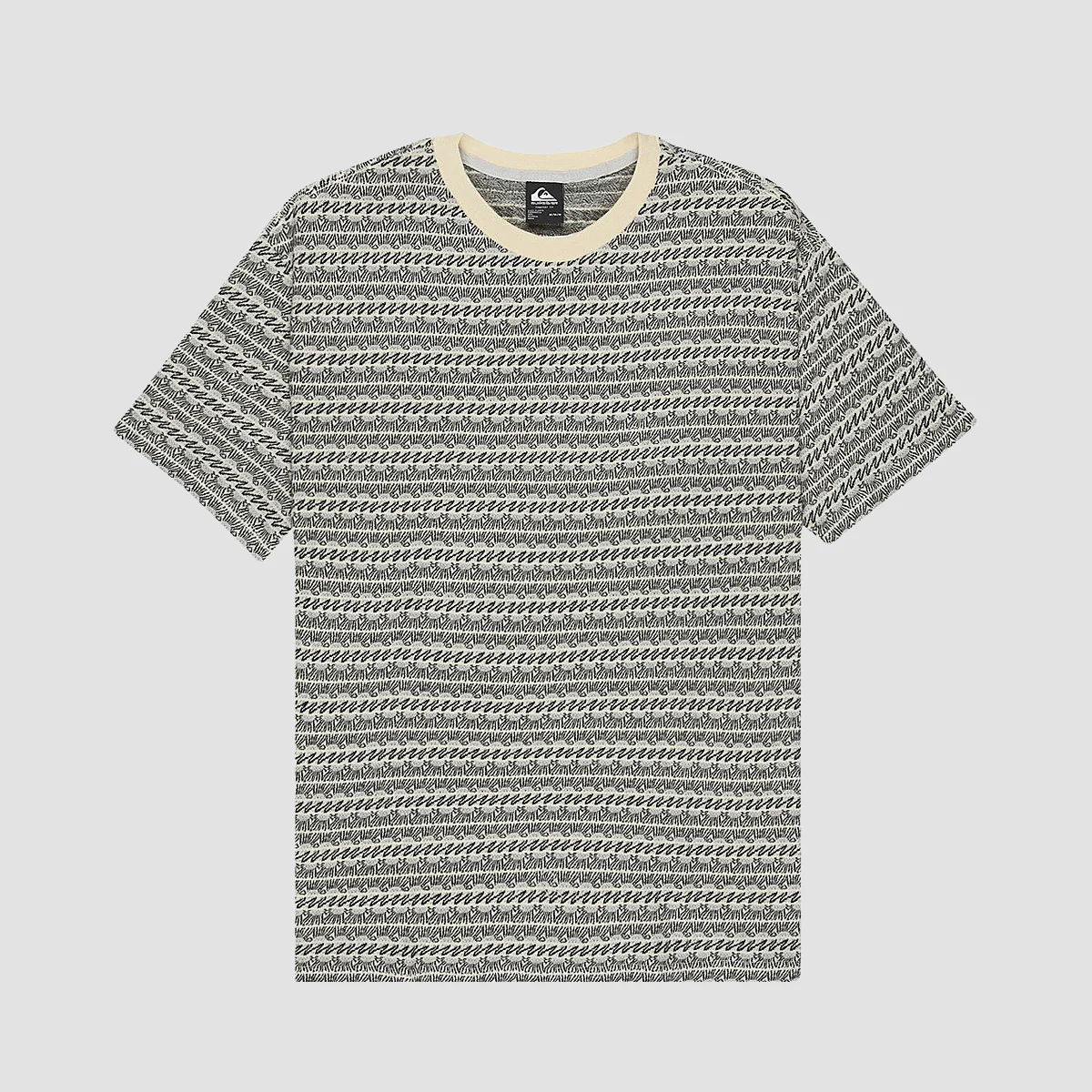 Quiksilver Okano Jacquard T-Shirt Bone White Horizons Horizontal