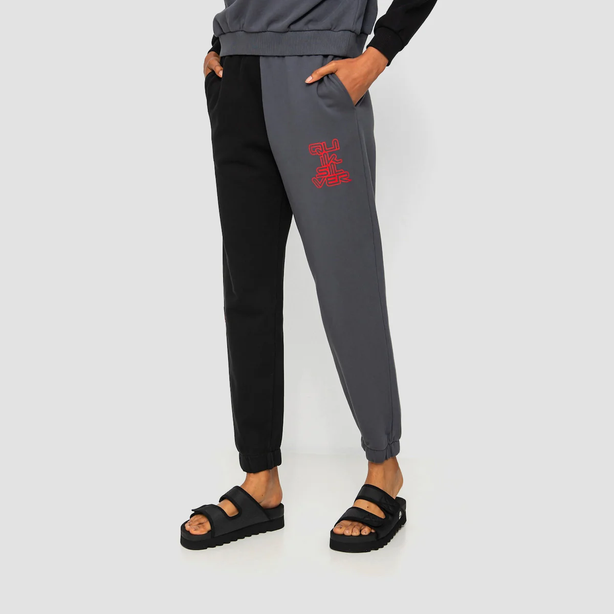 Quiksilver x Stranger Things Upside Down Sweatpants Black - Womens