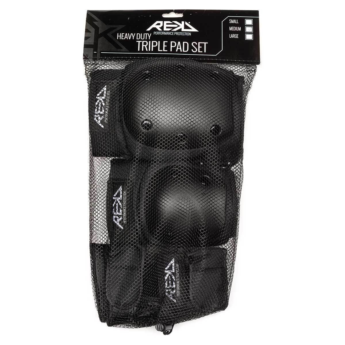 REKD Heavy Duty Triple Pad Set Black - Image 2