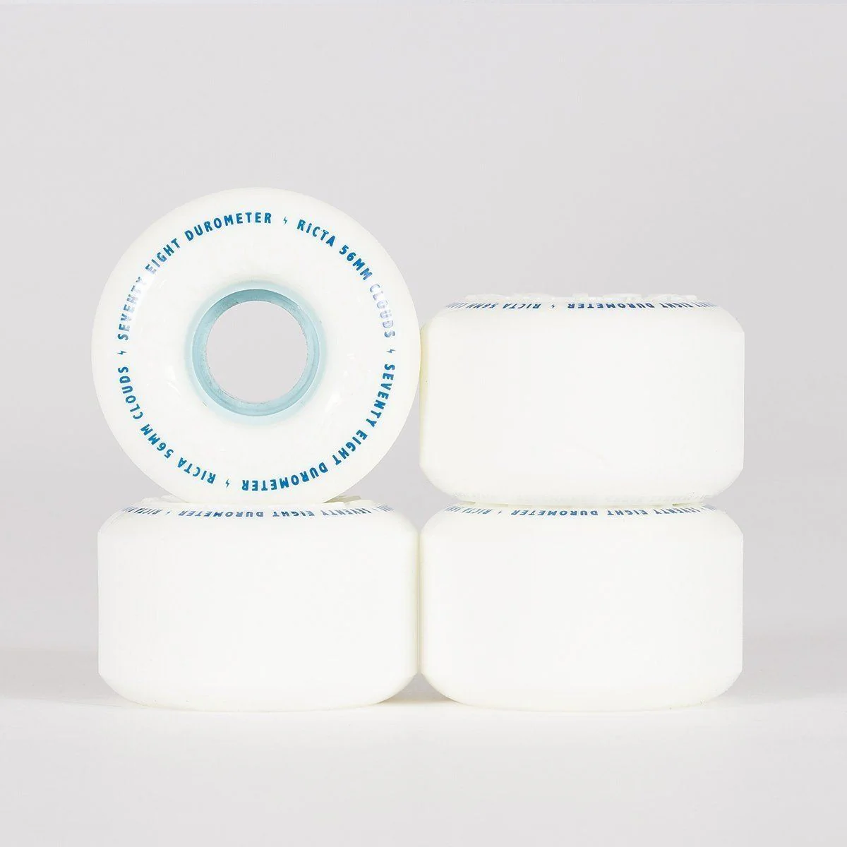 Ricta Clouds 78a Skateboard Wheels White/Blue 56mm