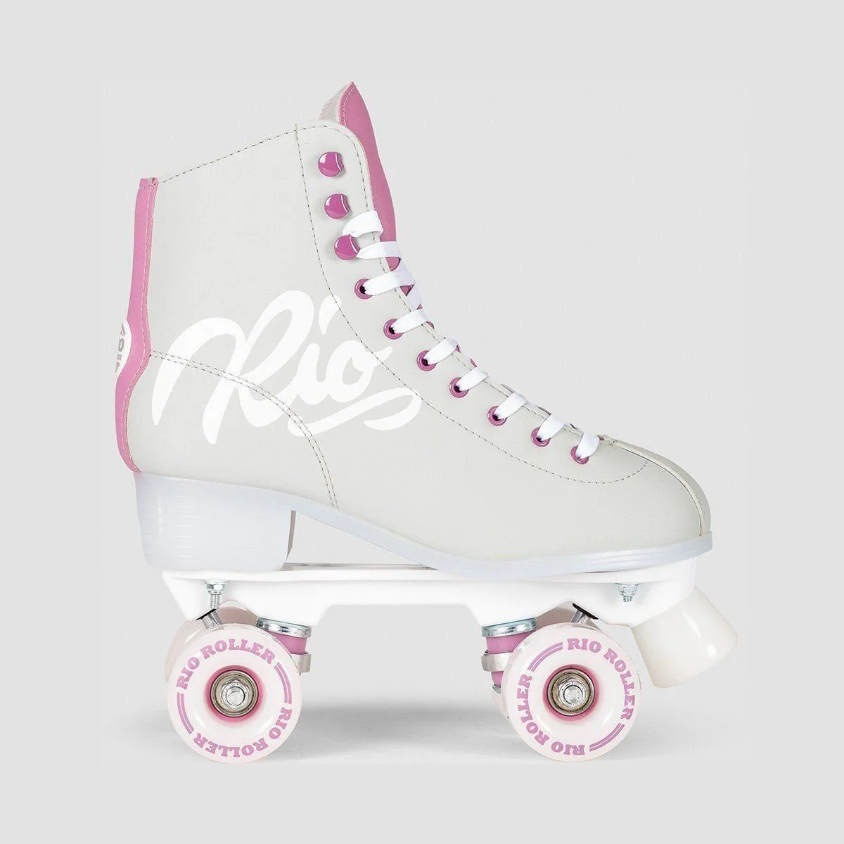 Rio Roller Script Quad Skates Grey/Purple