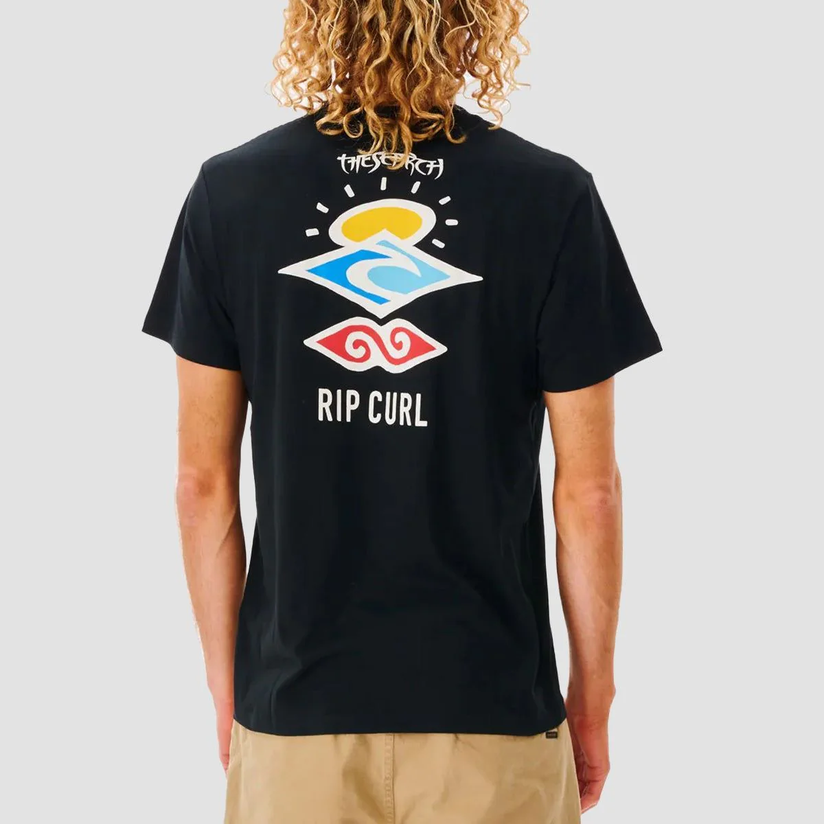 Rip Curl Search Icon T-Shirt Black - Image 2