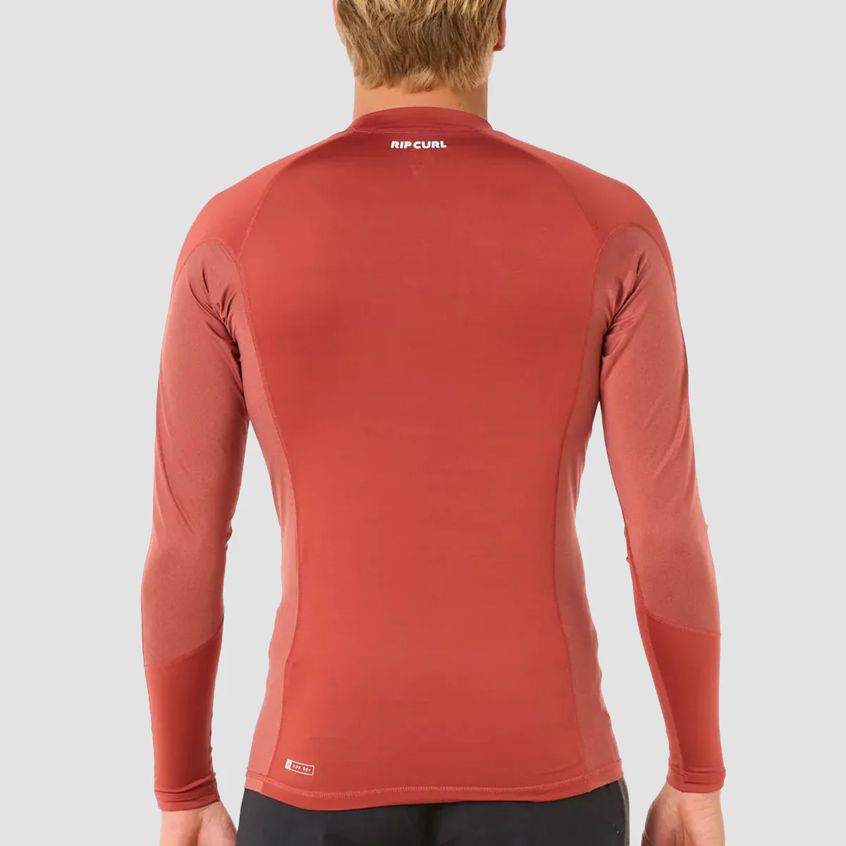 Rip Curl Waves UPF Perf Longsleeve Rash Vest Red - Image 2