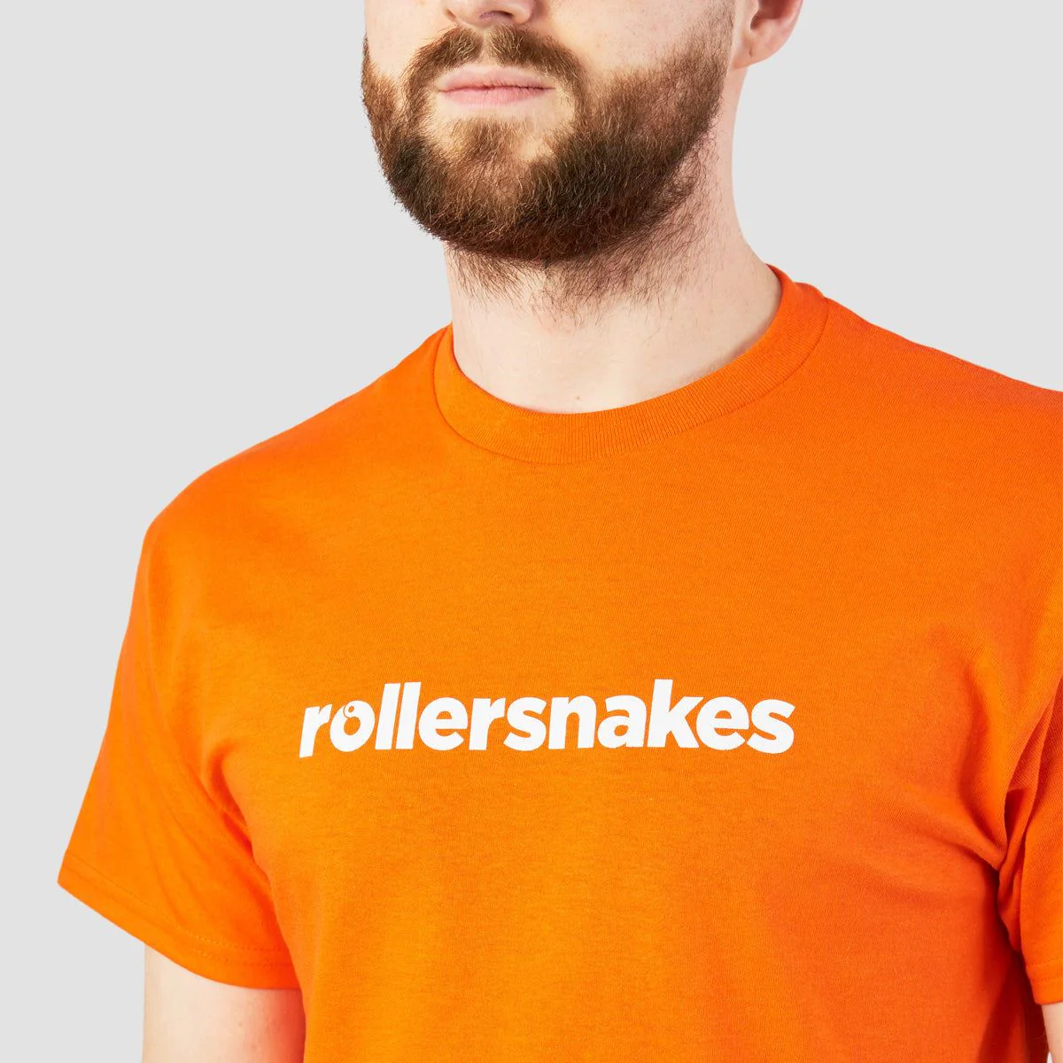 Rollersnakes WordMark T-Shirt Orange - Image 2