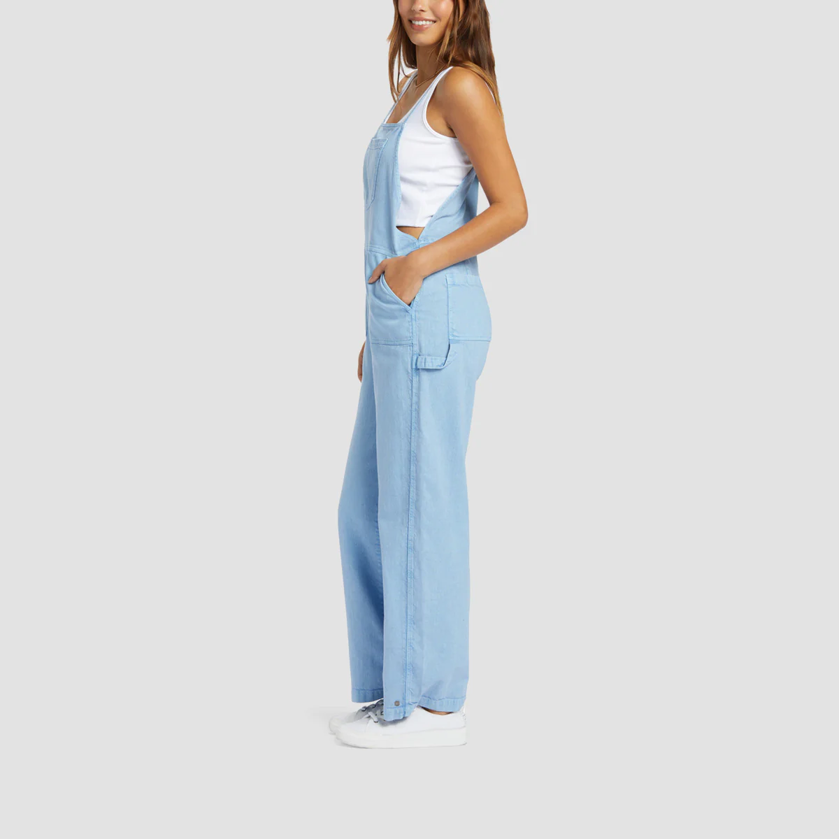 Roxy Crystal Coast Strappy Playsuit Bel Air Blue - Womens - Image 2