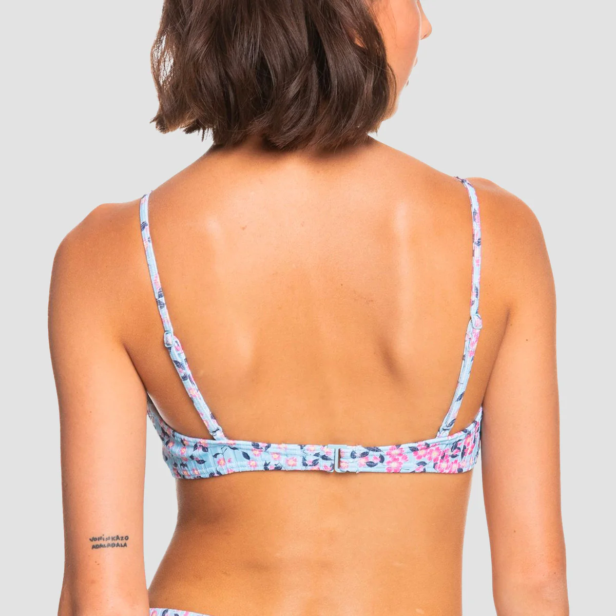 Roxy Love Rib Monyca Triangle Bikini Top Cool Blue S Very Blossom - Womens - Image 2