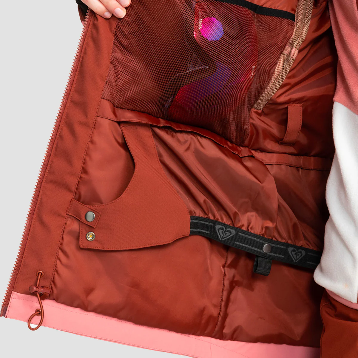 Roxy Stated 15K Snow Jacket Smoked Paprika - Womens - Image 4
