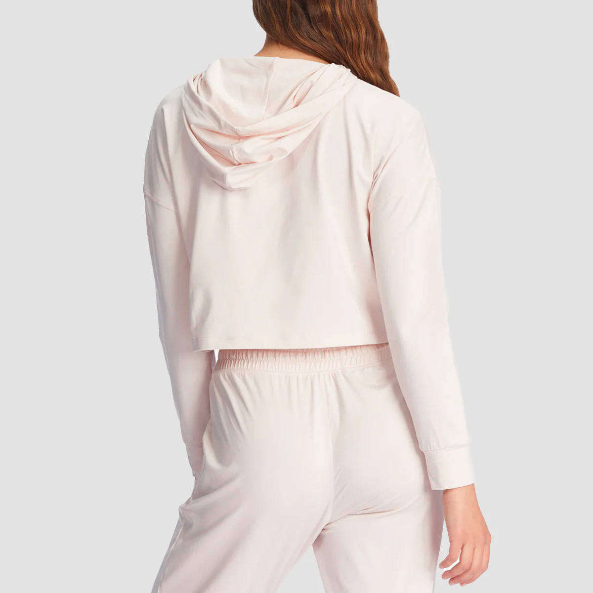 Roxy Sun Might Shine Longsleeve Hooded Cropped T-Shirt Mauve Chalk Heather - Womens - Image 2