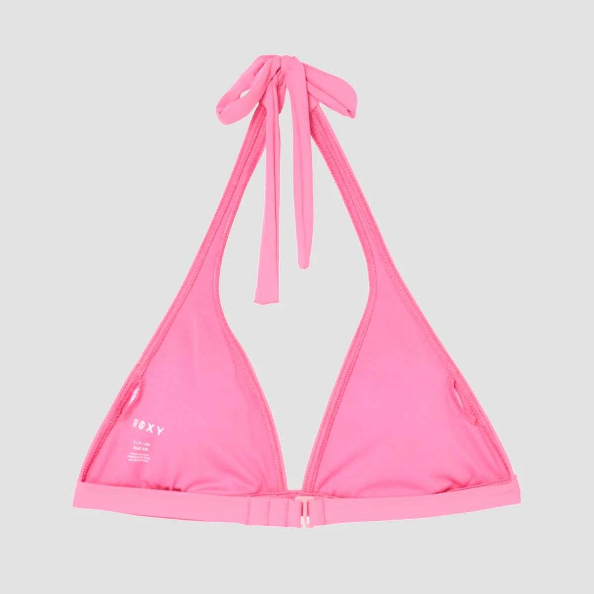 Roxy X Juicy Couture Halter Bikini Top Azalea Pink - Image 2