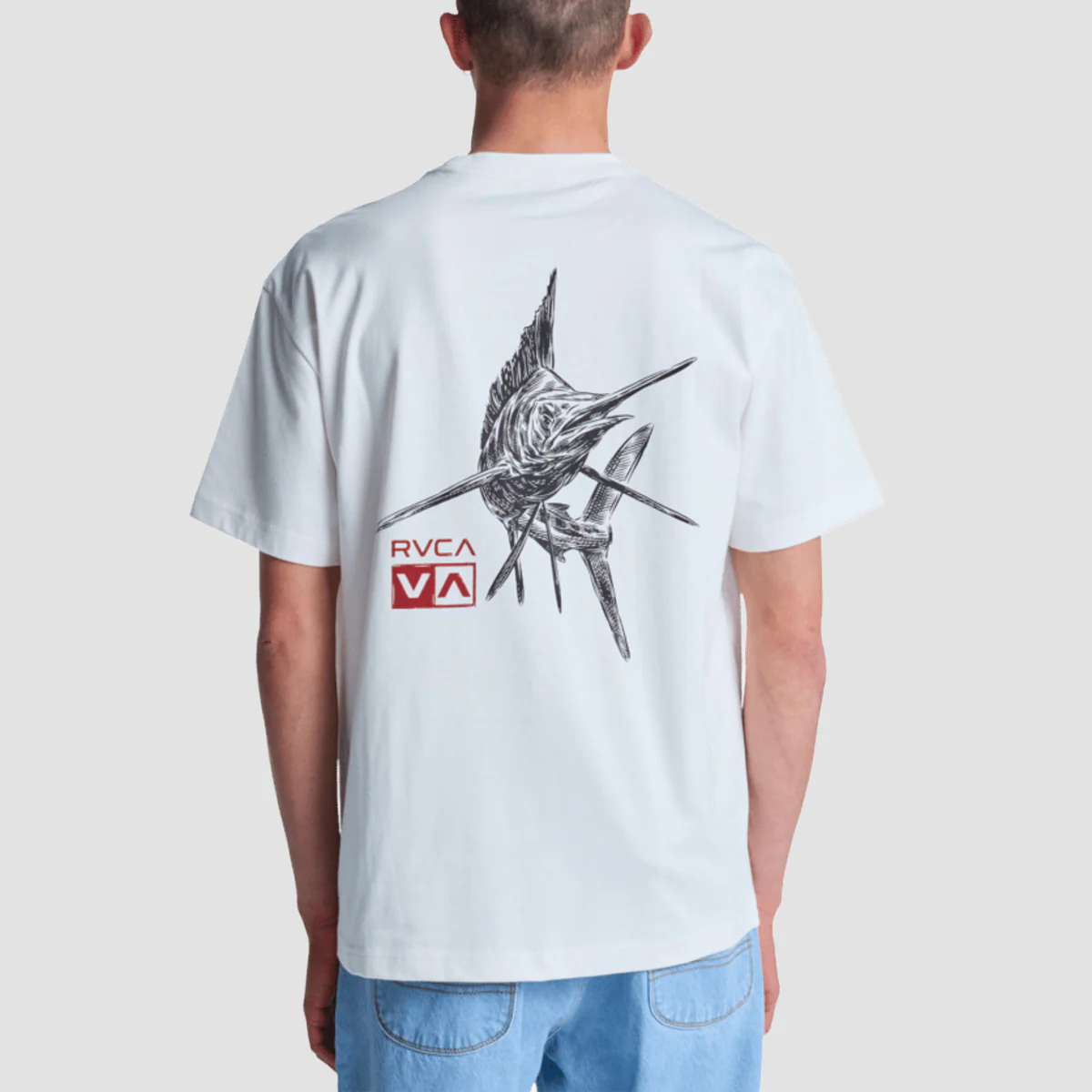RVCA Horton Florida T-Shirt Antique White