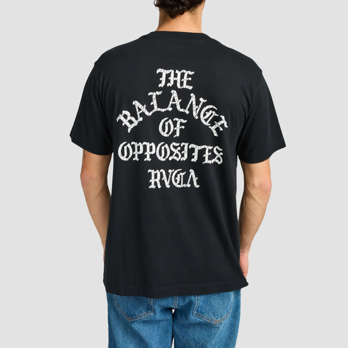 RVCA Iron On T-Shirt Black - Image 2