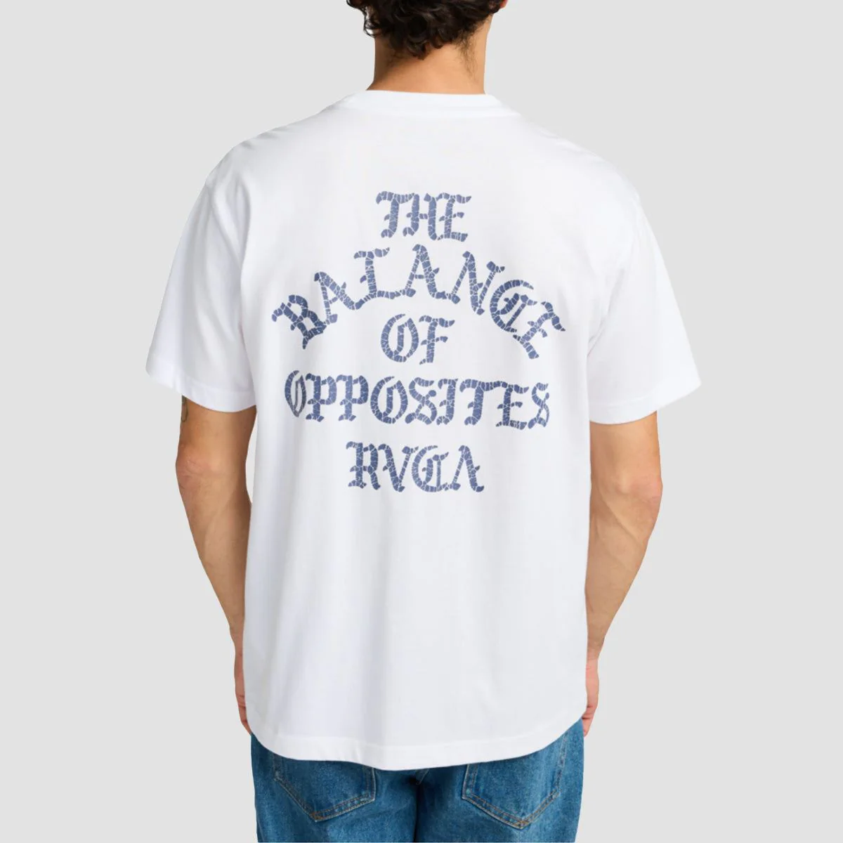 RVCA Iron On T-Shirt White - Image 2