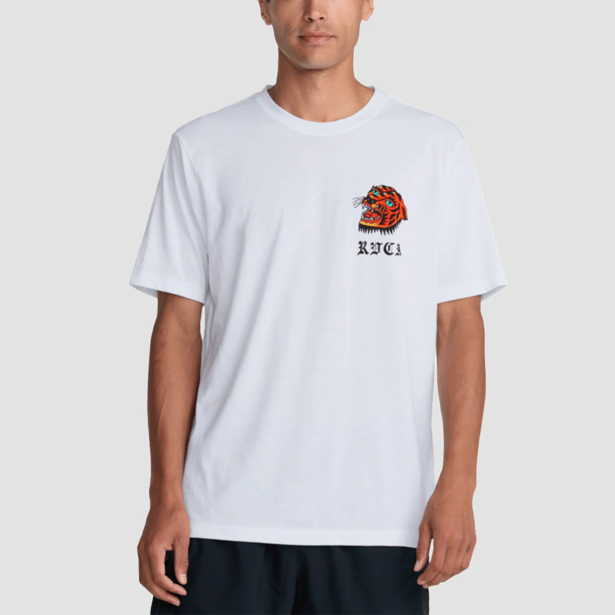 RVCA Kaleb Tiger T-Shirt White - Image 2