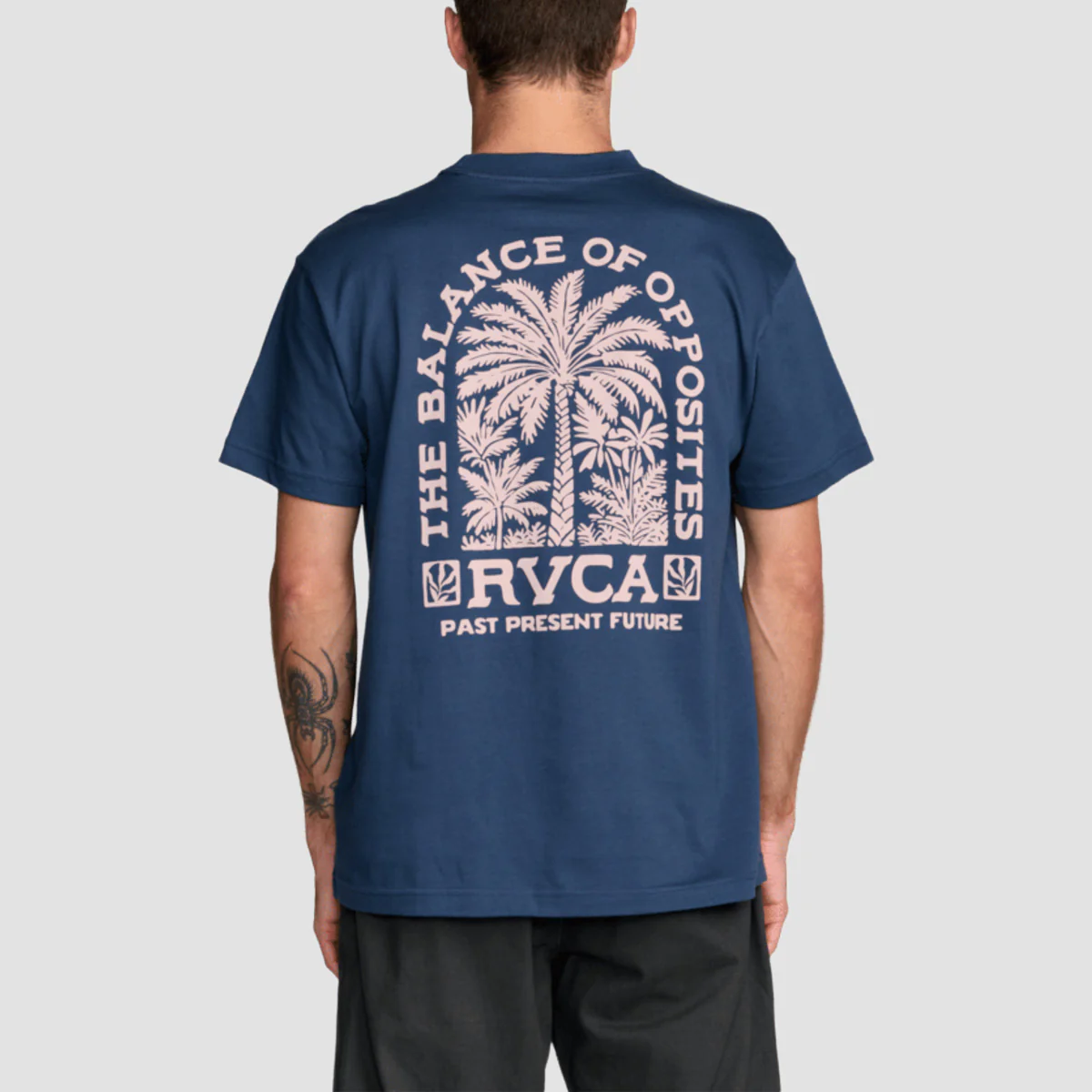 RVCA Palmgrove T-Shirt Moody Blue