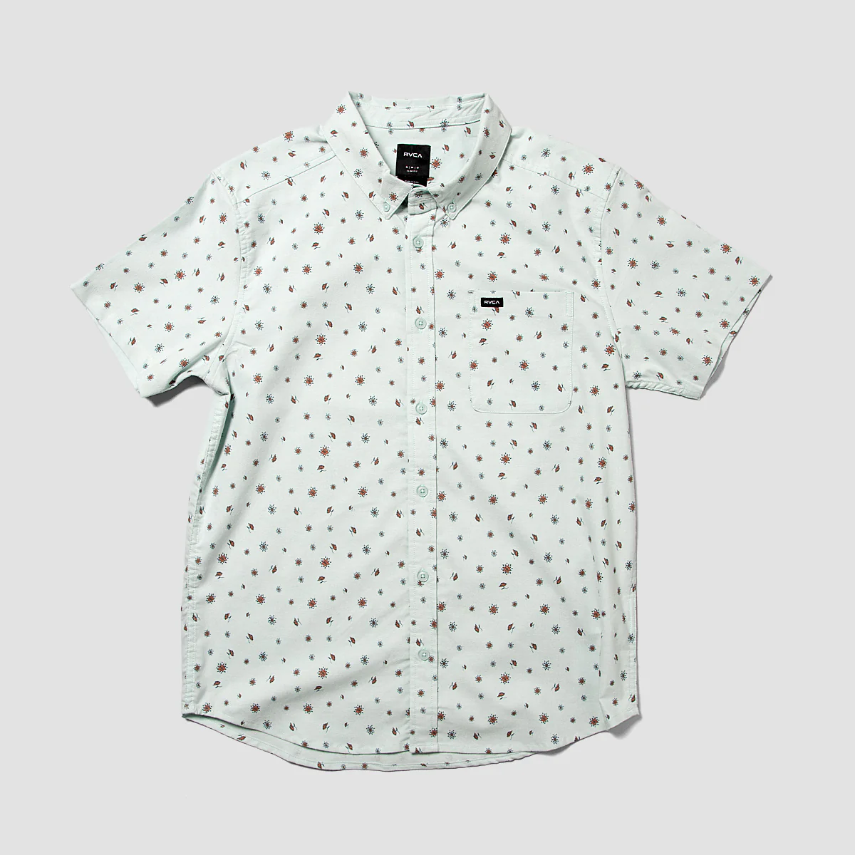 RVCA That'll Do Print Short Sleeve Shirt Blue Haze