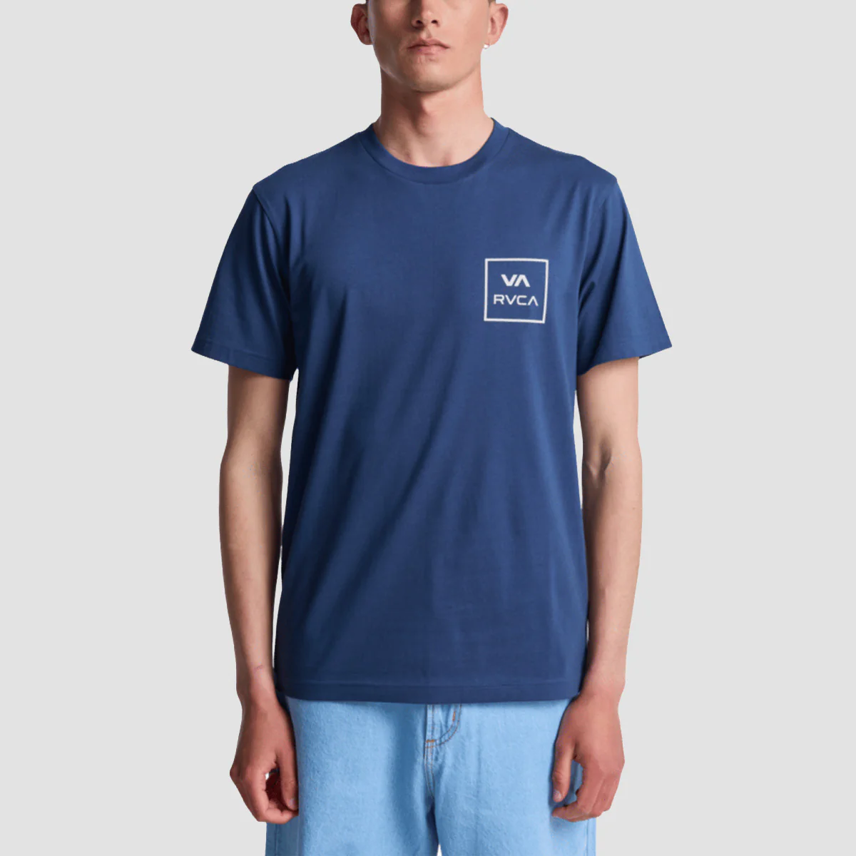 RVCA VA All The Ways T-Shirt Moody Blue - Image 2