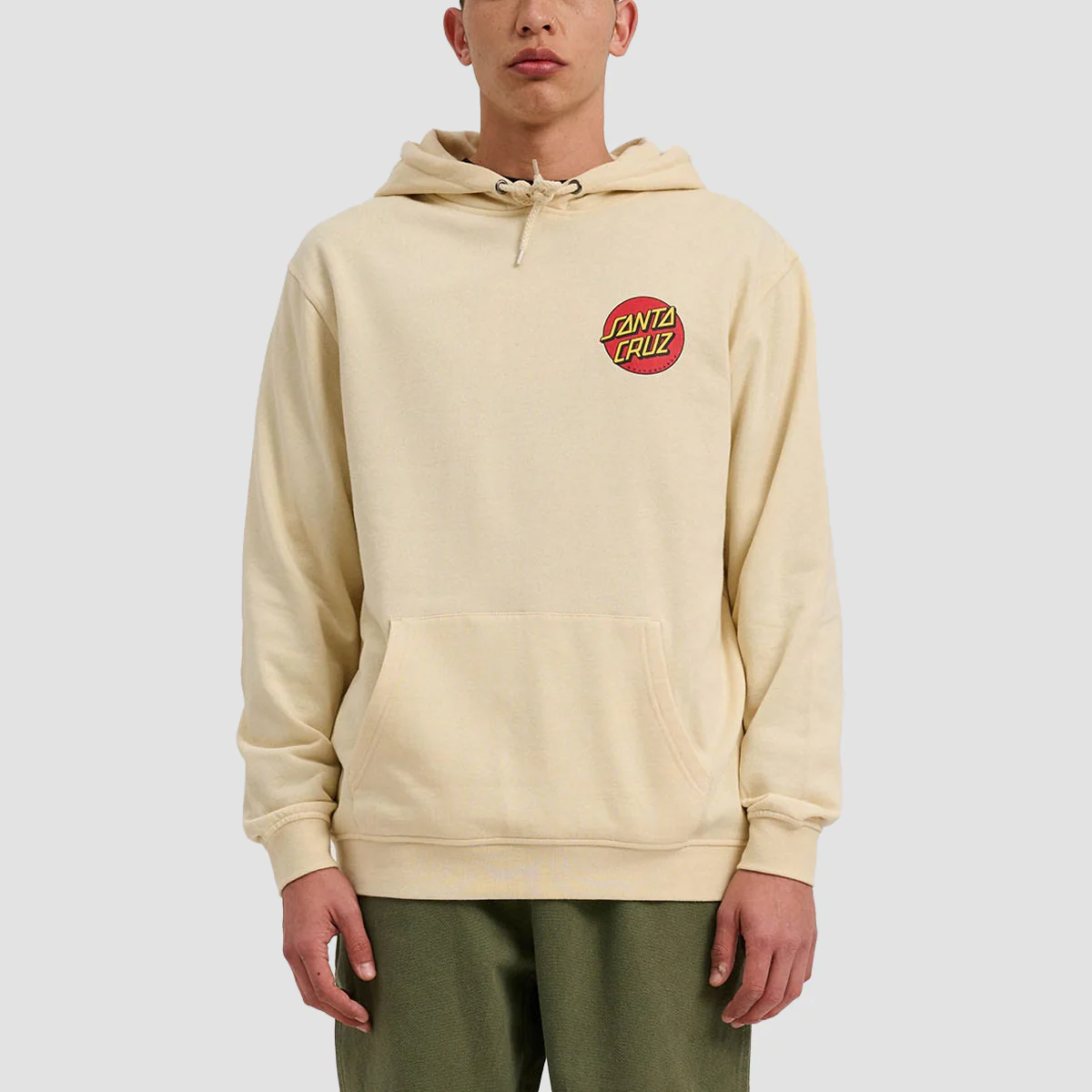 Santa Cruz Classic Dot Chest Pullover Hoodie Blond Wood