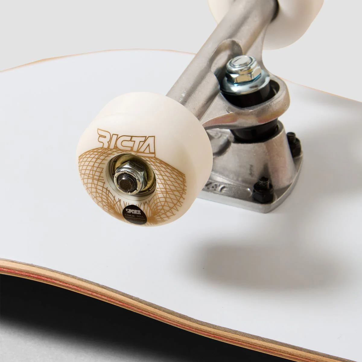 Santa Cruz Classic Dot Skateboard White - 8" - Image 2