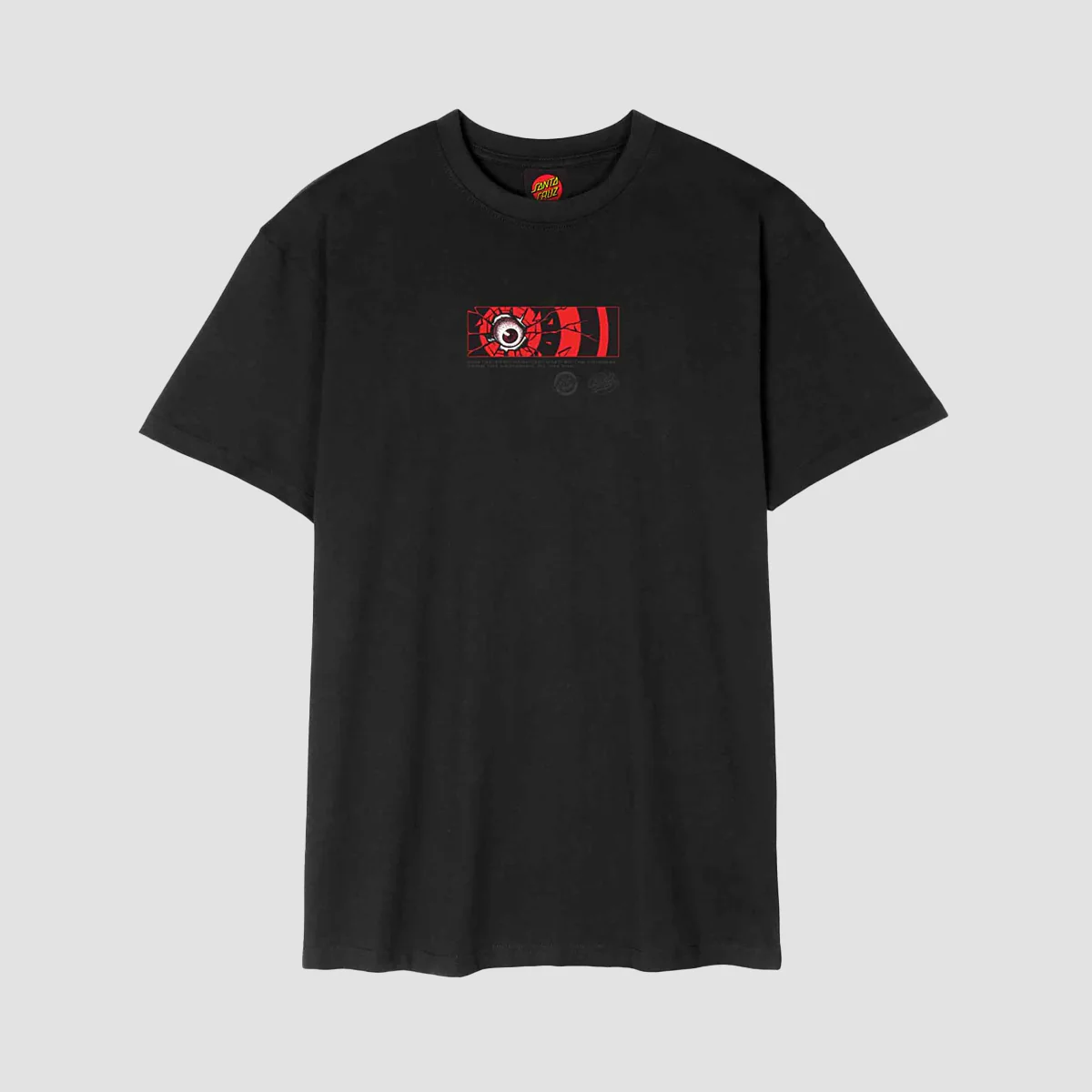 Santa Cruz Roskopp Dissect Strip T-Shirt Black - Image 2