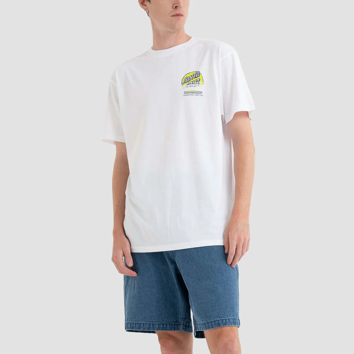 Santa Cruz Self Destruct T-Shirt White - Image 2