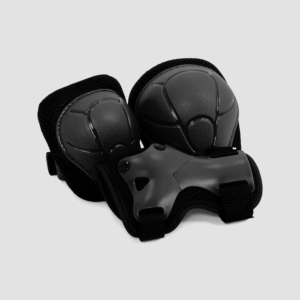 SFR Essentials Triple Pad Set Black - Kids - Image 2
