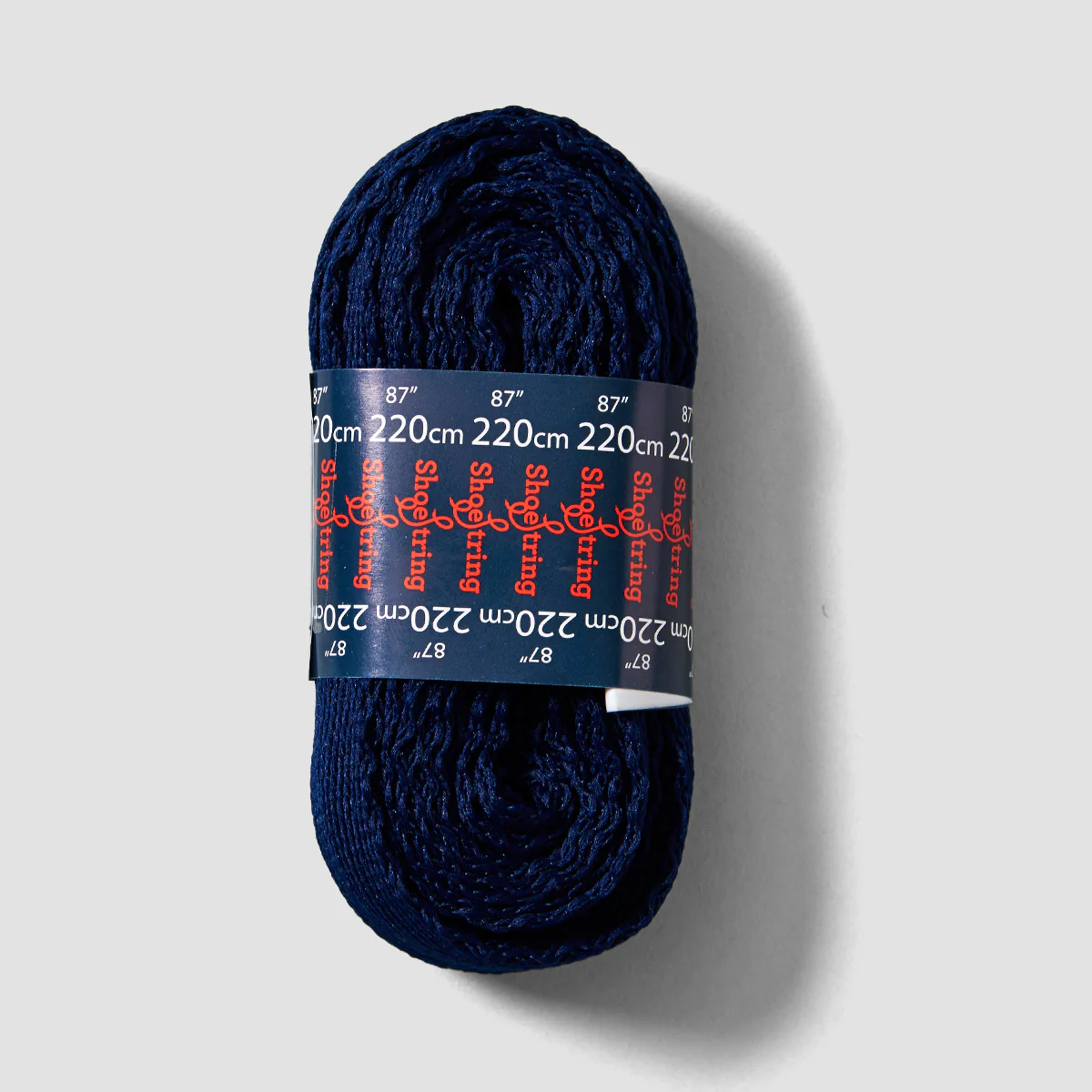 ShoeString Fat Flat 20mm 220cm Laces (Banded Pack) Navy