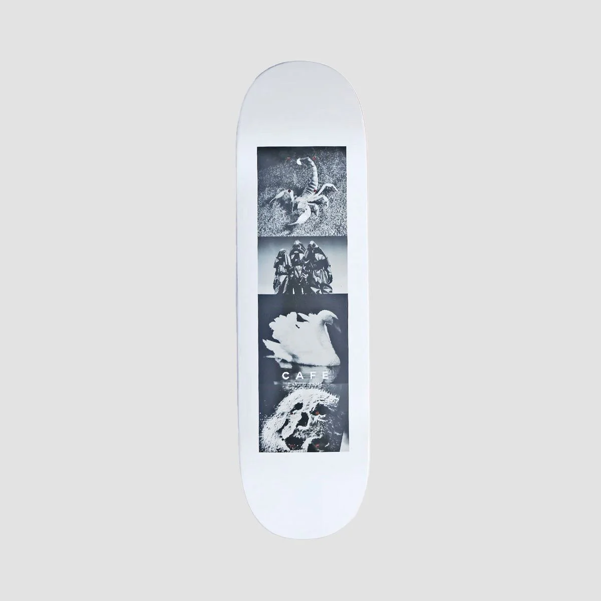 Skateboard Cafe Layth Sami Swan Skateboard Deck White - 8.75"