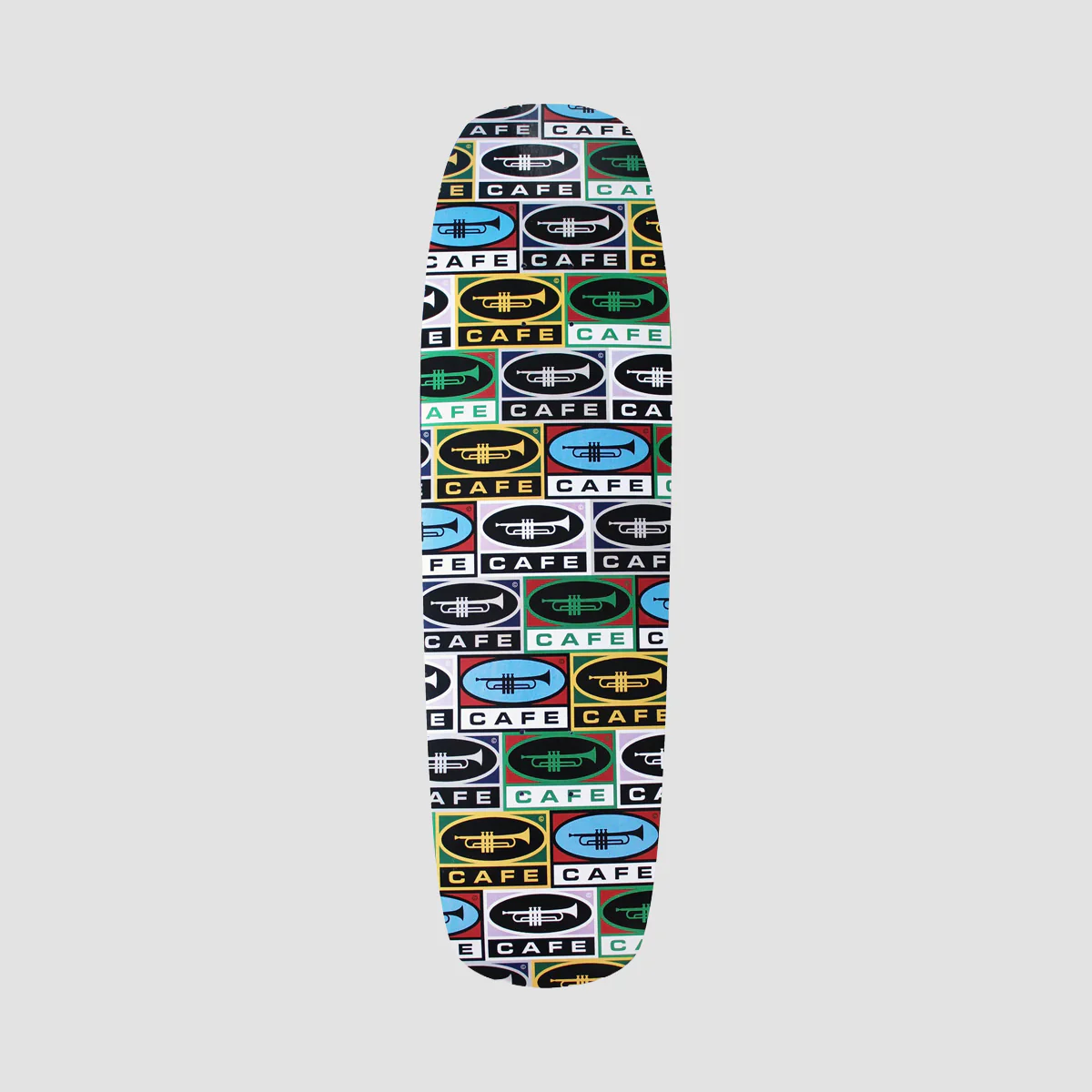 Skateboard Cafe Trumpet Collage Cruiser Skateboard Deck Multi - 9"