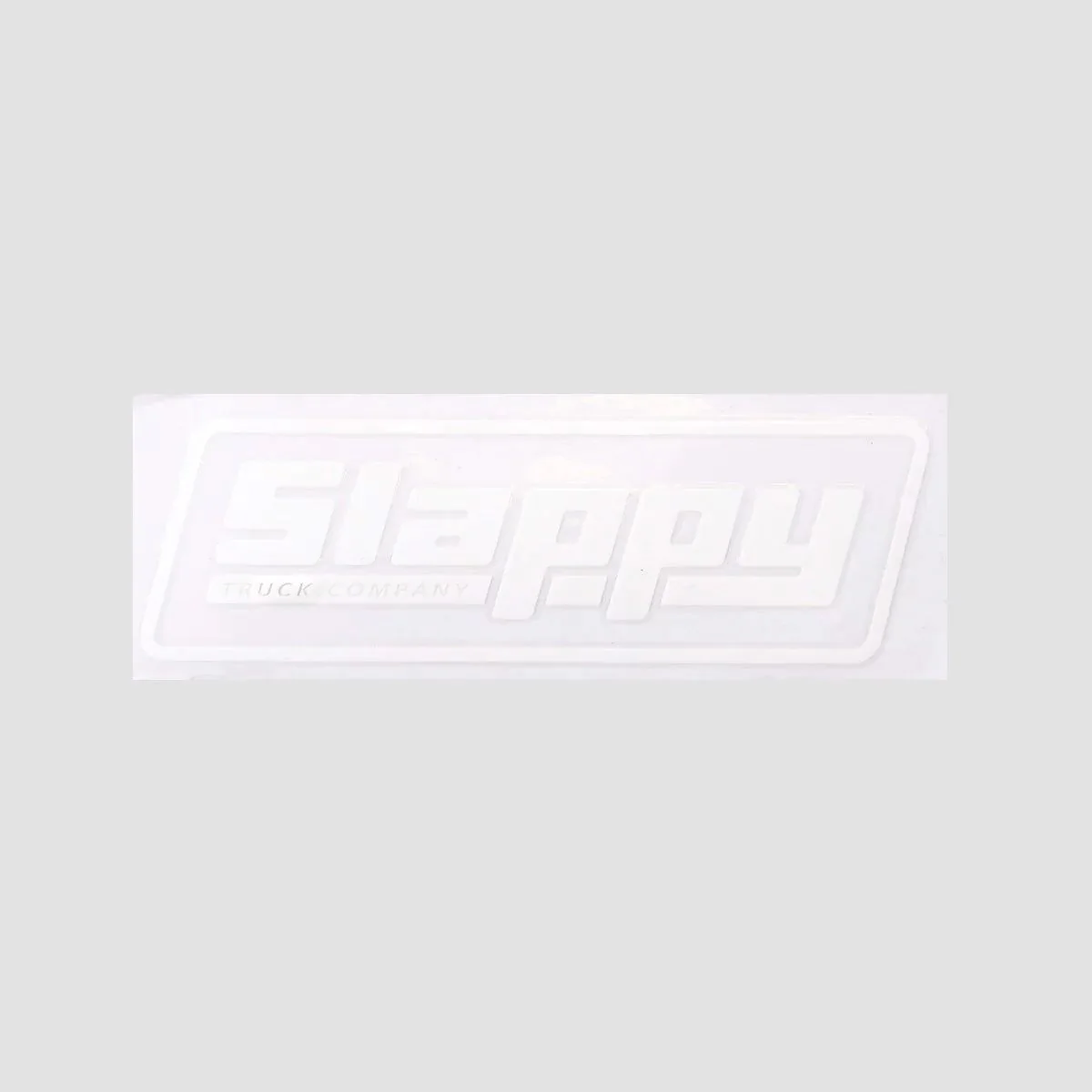 Slappy OG Logo Die Cut Sticker White 160x50mm
