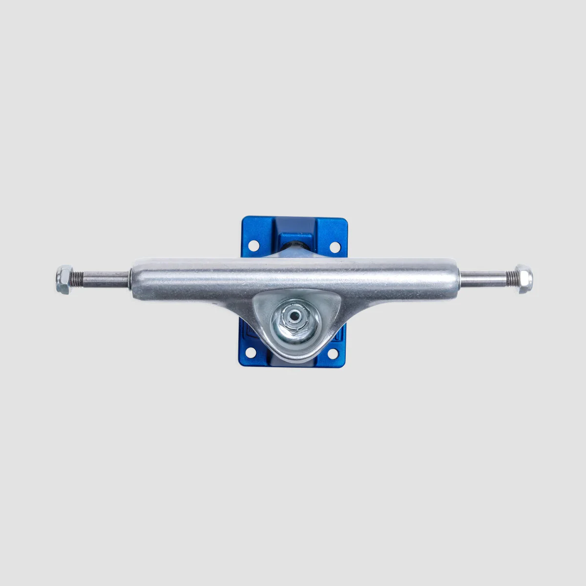 Slappy ST1 Inverted Hollow Lights/Ultra Low Kingpin Skateboard Trucks 1 Pair Polished/Light Blue - 8.5" - Image 2