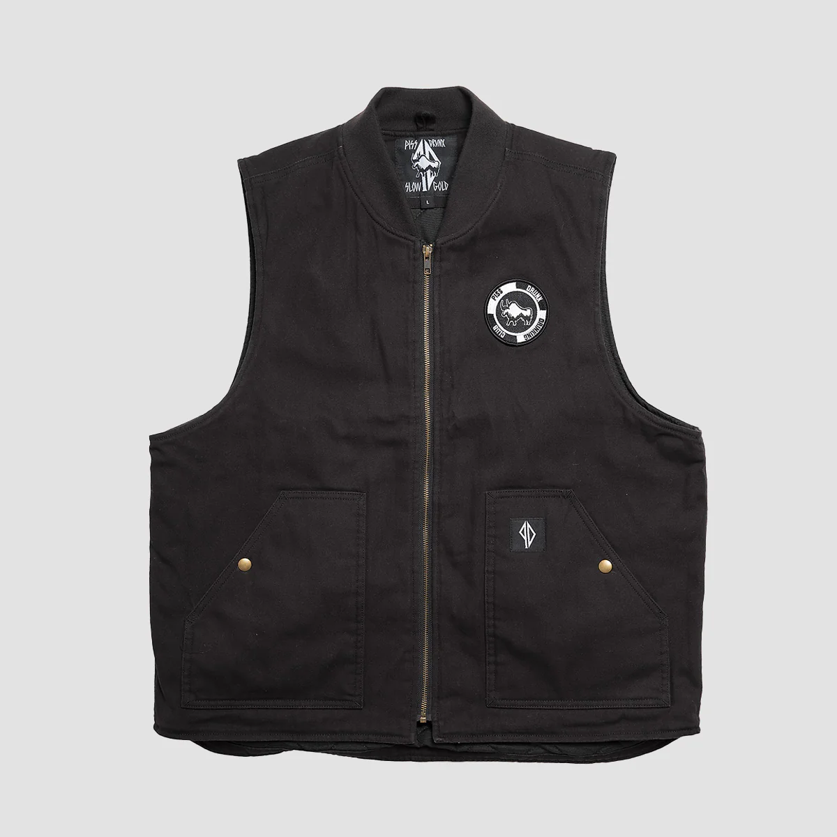 Slowgold X PISS DRUNX BYO Vest Black - Image 6