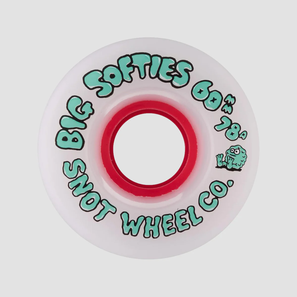 Snot Big Softies 78A Skateboard Wheels Pink/Red 60mm