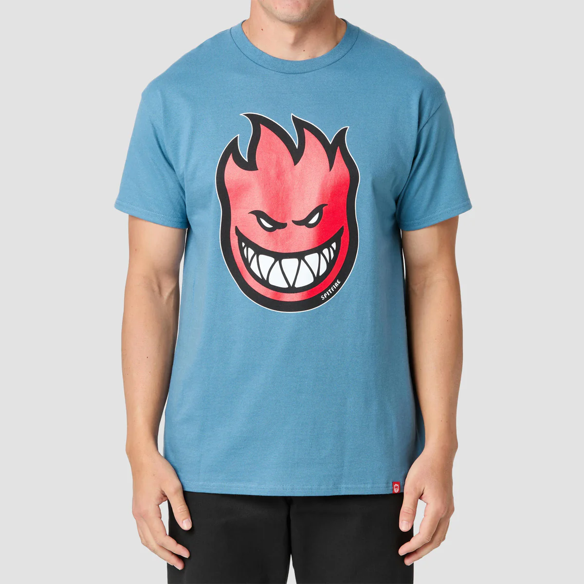 Spitfire Bighead Fill T-Shirt Indigo Blue/Red