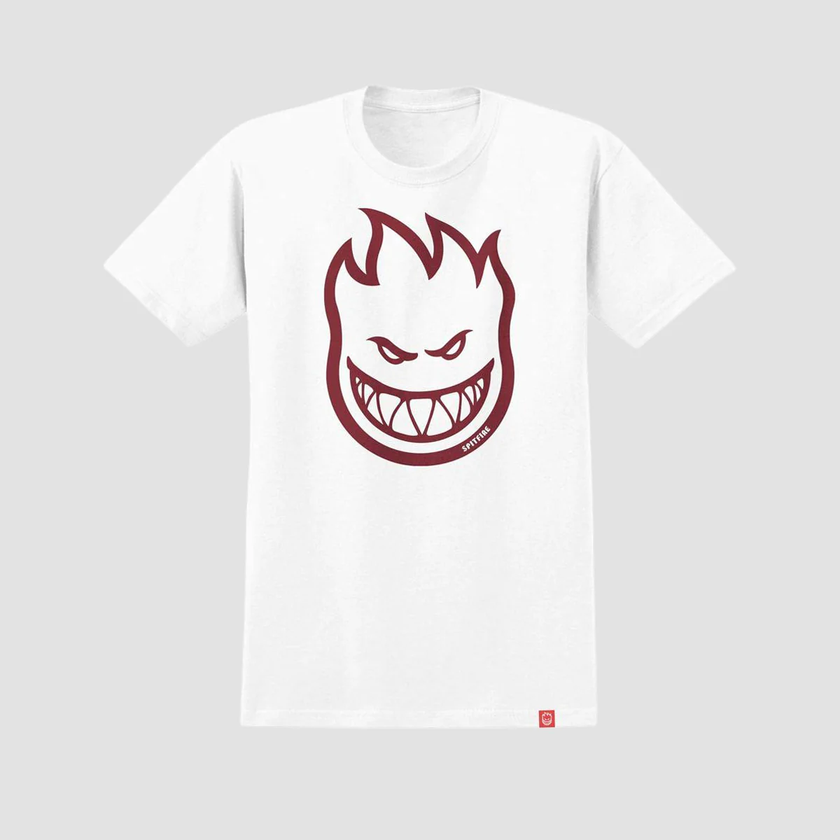 Spitfire Bighead T-Shirt White/Dark Red