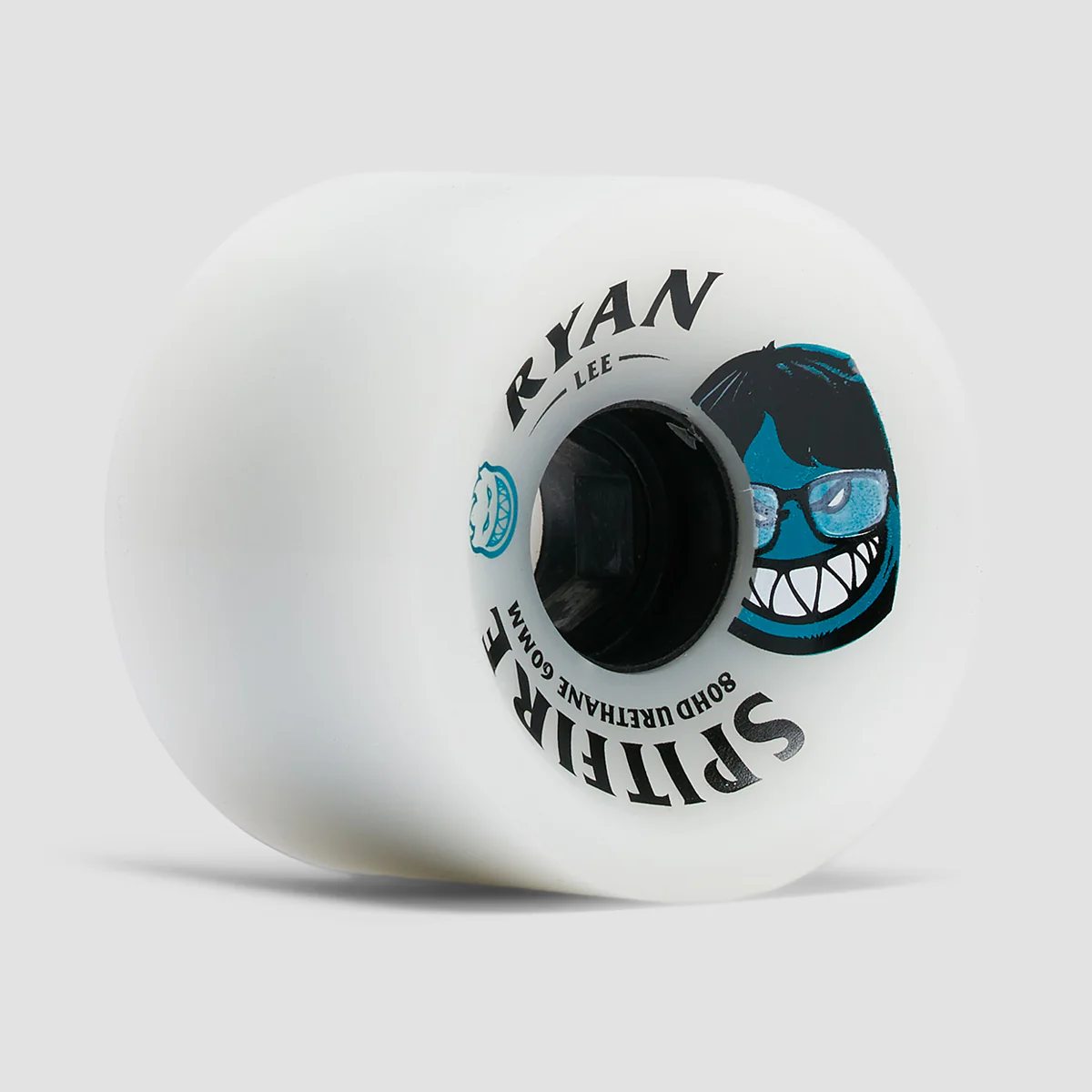 Spitfire Burn Squad Ryan Lee Custom Super Wides 80HD Soft Skateboard Wheels Clear/Black 60mm - Image 2